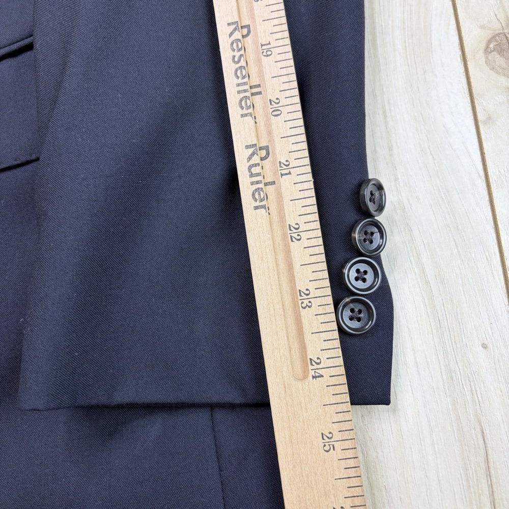 J Crew Ludlow Loro Piana Super 120s Sport Coat Jacket Blue Wool Size 38s - Picture 3 of 16